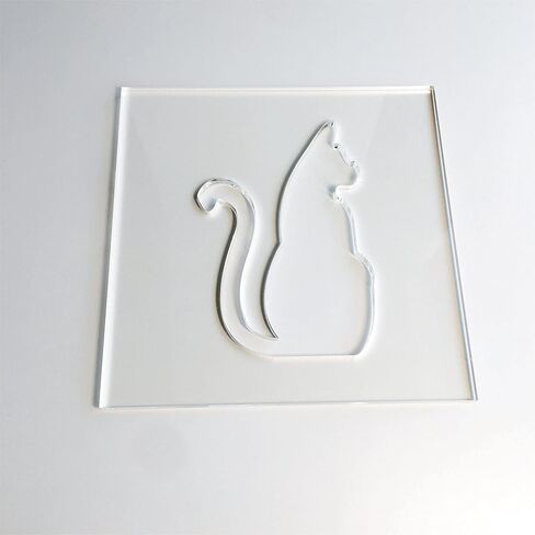 Cat Template, Clear Acrylic Template, Woodworking Router Template in Saudi Arabia