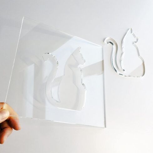 Cat Template, Clear Acrylic Template, Woodworking Router Template in Saudi Arabia
