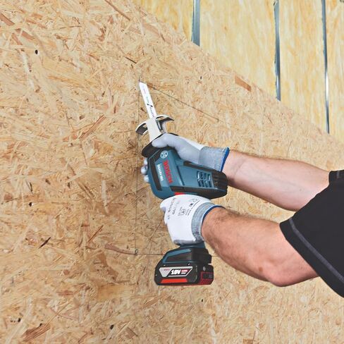 BOSCH GXL18V-496B22 18V 4-Tool Combo Kit with Compact Tough 1/2 In. Drill/Driver, Two-In-One 1/4 In. and 1/2 In. Bit/Socket Impact Driver, Compact Reciprocating Saw, LED Worklight and 2 Ah Batteries in Saudi Arabia