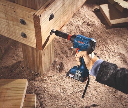 BOSCH GXL18V-496B22 18V 4-Tool Combo Kit with Compact Tough 1/2 In. Drill/Driver, Two-In-One 1/4 In. and 1/2 In. Bit/Socket Impact Driver, Compact Reciprocating Saw, LED Worklight and 2 Ah Batteries in Saudi Arabia