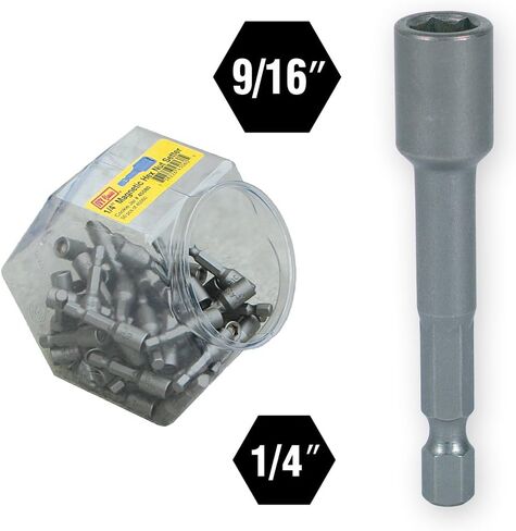 IVY Classic 45957 9/16" x 2-9/16" Magnetic Nut Setter, Impact Plus, 40-Pack in Saudi Arabia