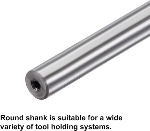 uxcell 8mm Chucking Reamer High Speed Steel Carbide Tip H7, 12" (300mm) Length Lathe Machine Reamer Straight Flute, Milling Tool for Metal Copper in Kuwait