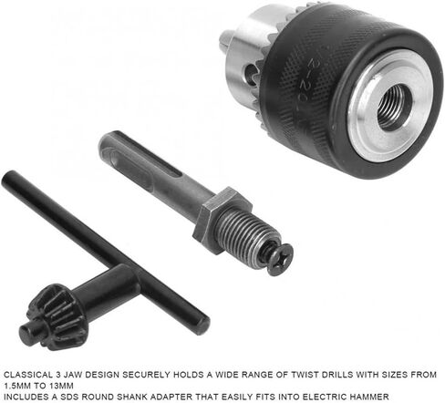 MSEURO 1.5-13 مللي متر 1/2-20UNF مفتاح نوع الحفر تشاك مع SDS محول عرقوب دائري محول المطرقة الكهربائية مع محول عرقوب دائري SDS in Kuwait