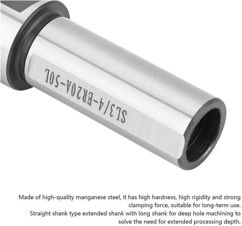 MSEURO Milling Extension Rod C3/4 ER20A-50L Chuck Holder Clamping Range 1-13mm in Kuwait