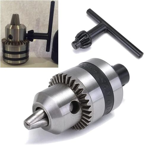 MSEURO 1.5-10mm Electric Drill Chuck with 5mm Steel Shaft Mount B12 Inner Hole Drill Chuck Adapter in Kuwait