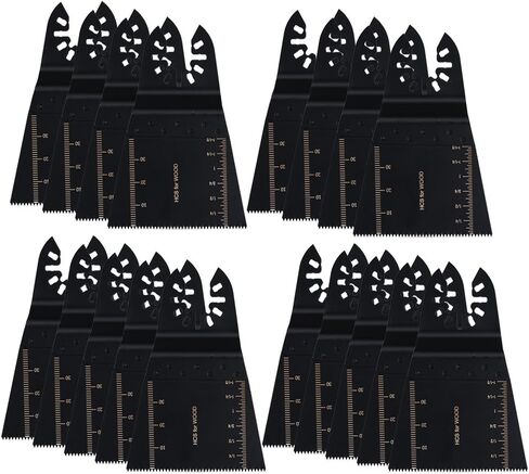 HIFROM Precision Wide Segmented Wood/Plastic/Soft-Metal Oscillating Multi Tool Saw Blades replacement for Fein Multimaster Bosch Craftsman Dremel and more (12 Pack) in Saudi Arabia