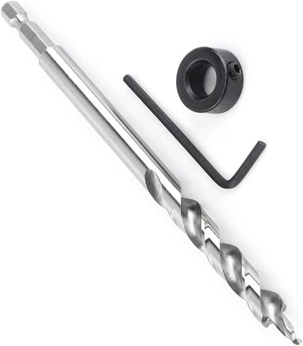 لقمة مثقاب صغيرة، مجموعة لقمة مثقاب شفة ومحفزة مقاس 3/8 بوصة، مجموعة لقمة مثقاب خشبية مع توقف عمق قابل للتعديل للأعمال الخشبية in Kuwait