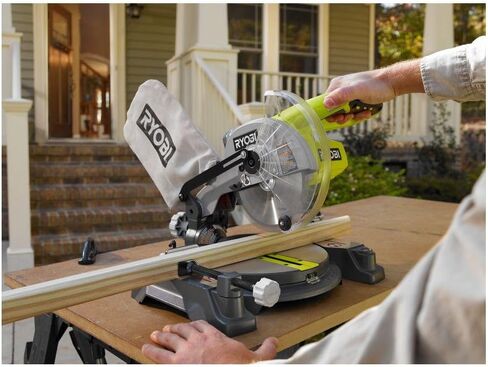 Ryobi 18-Volt ONE+ 7-1/4 بوصة. منشار ميتري لاسلكي - P551 (الأداة فقط) in Saudi Arabia