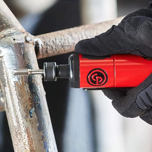 Chicago Pneumatic CP875 - أداة طاحونة الهواء، لحام، أعمال النجارة، تفاصيل السيارات، ملمع من الفولاذ المقاوم للصدأ، شديد التحمل، مطحنة زاوية قائمة، 1/4 بوصة (6 مم)، 0.3 حصان / 220 وات - 22500 دورة في الدقيقة in Kuwait