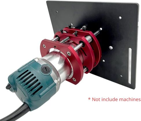 Router Lift for 65mm Diameter Motors - Wood Router Plunge Base Router Lift W/Aluminum Router Table Insert Plate Wood Router Working Benches Woodworking Engraving DIY Tools (Router Lift And Plate) in Saudi Arabia