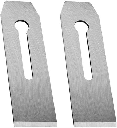 2 Pack Bench Hand Plane 2-Inch Blade Replacement Woodwork Planer Cutter 51MM Wide Iron Blades Steel Carpentry Edge Trimming Saw for No.4 No.5 Woodworking Tool in Saudi Arabia