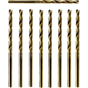MAXTOOL 1/8" 18PCs Identical Cobalt Jobber Length Drill Bits HSS M42 Twist Drill Bits Fully Ground Golden Straight Shank Drills; JBF42G10R08E18 in Saudi Arabia