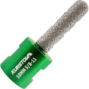 KURSTOL Diamond Finger Milling Bit - Diamond Drum Wheel Dia 3/8"-1"x5/8-11 Thread Diamond Milling Bit for Enlarging Shaping Round Bevel Existing Hole of Porcelain,Hard Ceramic,Granite,Marble Round in Saudi Arabia