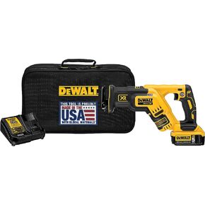 DEWALT 20V MAX XR Compact Reciprocating Saw (DCS367P1) and Reciprocating Saw Blades Set (DW4856) - 6 Pieces in Saudi Arabia