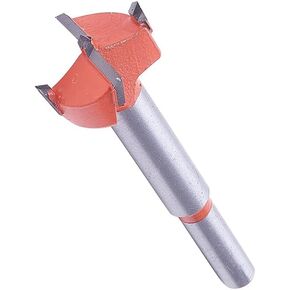 Auniwaig Forstner Drill Bits 32mm, Tungsten Carbide Wood Hole Saw Auger Opener, Woodworking Hinge Hole Drilling Boring Bit Cutter Orange 1pcs