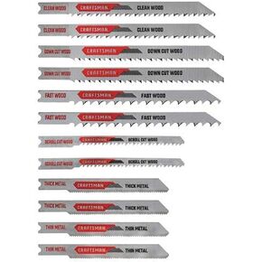 CRAFTSMAN Jigsaw Blades, U-Shank Set, 12-Piece (CMAJ2SET12) in Kuwait