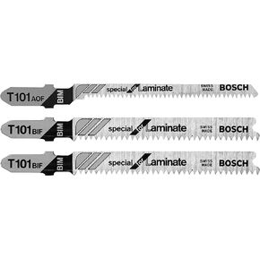 Bosch T-Shank Jig Saw Blade Set T503, 3 Pieces, 3-1/4'', 14-20 TPI, For Laminate Flooring And Hardwood in Kuwait