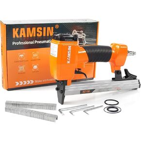 KAMSIN KN8016 Fine Wire 21-Gauge Upholstery Stapler for 80 Series Staples with 1/2-Inch Crown and 1/4-Inch to 5/8-Inch Leg Length (8010 Staples (10mm))