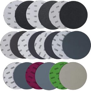 40PCS 5 inch No Hole #800-#5000 Wet Dry Sanding Discs 800 1000 1200 1500 2000 2500 3000 5000 Grit Sandpaper Compatible for Random Orbital Sanders (#800-#5000 8Kind Grit Each 5PCS) in Saudi Arabia