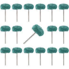 مجموعة من 50 عجلة تلميع كاشطة مقاس 1 بوصة من أراكومبي، مجموعة تلميع دوارة لفرشاة عجلات التلميع الصغيرة، أداة تلميع مجوهرات عرقوب 1/8 بوصة للمجوهرات المعدنية الأكريليك (أسود، 300 حبيبة) in Kuwait