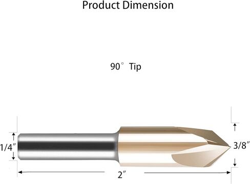 لقمة توجيه الشطب من SpeTool 90 درجة على شكل حرف V-Groove CNC، قطر القطع 3/8 بوصة مع ساق 1/4 بوصة لحروف النجارة in Kuwait