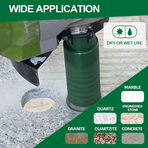 KURSTOL Diamond Core Drill Bits - 1-3/8 Inch with 58-11 Thread Granite Hole Saw Beveling Chamfer Bit Drilling Hard Stone Marble Concrete Quartz Countertop Laser Welded Masonry Coring(35mm) in Saudi Arabia