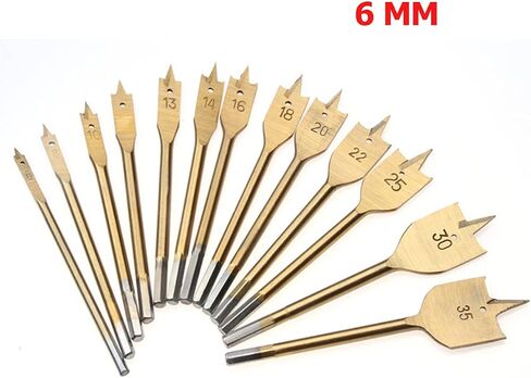 SagaSave 16MM High Carbon Steel Spade Drill Bit,Woodworking Paddle Flat Bit for Wood,Soft & Hardwood,Gypsum Board,Clinker,Foam Box-1PCS Silver in Kuwait