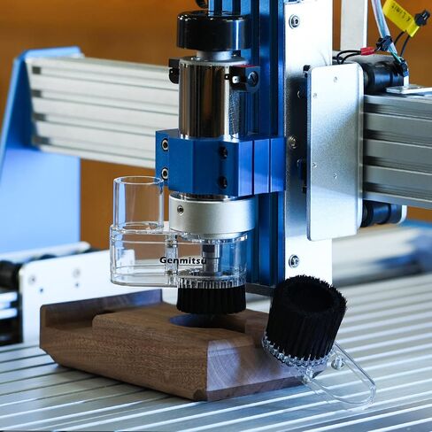 حذاء الغبار Genmitsu CNC ABS لآلات CNC بمحرك بقطر 52 مم، يناسب معظم محركات المغزل 300 وات - 500 وات، القطر الخارجي لمحول الخرطوم 38 مم (1.5 بوصة)، شفاف in Kuwait