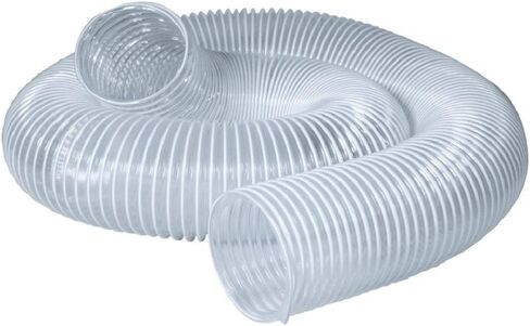 خرطوم تجميع الغبار POWERTEC 70221 PVC (6 بوصة × 10 قدم) | خرطوم PVC حلزوني مرن ذو رؤية واضحة للخدمة الشاقة in Saudi Arabia