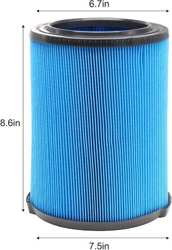2 Pcs VF6000 Replacement Filter for Ridgid Shop Vac 5-20 Gallon Wet Dry Vac | VF6000 5-Layer HEPA Filter for Rigid Shop Vac WD5500 WD0671 WD6425 WD7000, for Husky 6-9 Gallon, Washable & Reuseable in Saudi Arabia