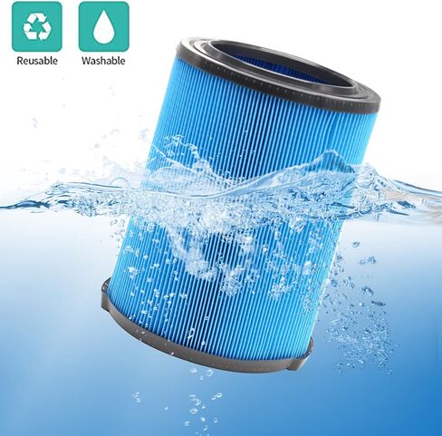 2 Pcs VF6000 Replacement Filter for Ridgid Shop Vac 5-20 Gallon Wet Dry Vac | VF6000 5-Layer HEPA Filter for Rigid Shop Vac WD5500 WD0671 WD6425 WD7000, for Husky 6-9 Gallon, Washable & Reuseable in Saudi Arabia