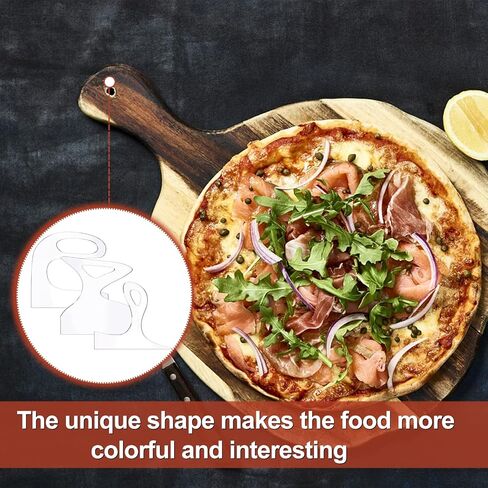 6 قطع من لوح التقطيع الأكريليكي مقاس 9.84 بوصة بمقبض متعرج بزاوية واضحة على شكل لوح تقطيع قالب راوتر لاستنسل تتبع الأعمال الخشبية ودليل قطع أدوات المطبخ in Kuwait