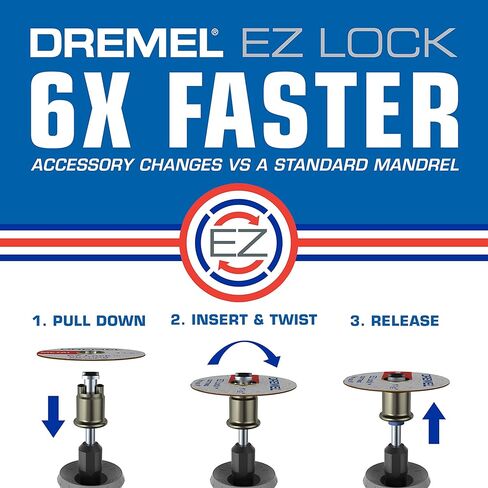 Dremel EZ545 1-1/2-Inch EZ Lock Diamond Cutting Wheel - Rotary Tool Accessory, Perfect for Tile and Metal Cutting in Saudi Arabia