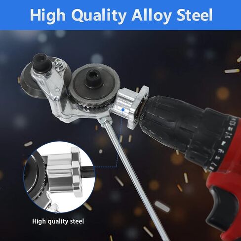 قطعتان من مقصات الحفر الكهربائية، أداة تقطيع الصفائح المعدنية بدون جهد مع مقصات الحفر الكهربائية، أداة قطع المرفقات - مقصات معدنية، ملحق حفر للحصول على قطع دقيقة ونظيفة! in Kuwait