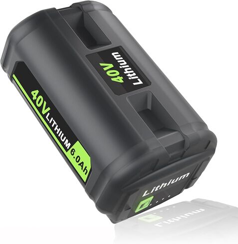 بطارية JYJZPB 6.0Ah 40V لاستبدال بطارية Ryobi 40V OP4040 OP4026 OP4030 OP4050 OP4060A متوافقة مع حزم بطاريات ليثيوم أيون للأداة اللاسلكية 40 فولت من Ryobi in Kuwait