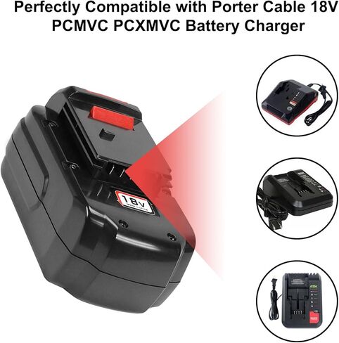 Zuliati 2 حزمة 18 فولت 3.6Ah PC18B بطارية متوافقة مع كابل بورتر 18 فولت بطارية Ni-Mh PC188 PC18B PC18B-2 PC18BLEX PCC489N PCMVC PCXMVC أدوات كهربائية لاسلكية بطارية in Kuwait