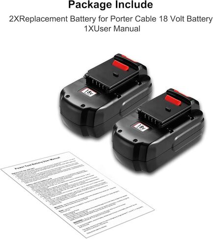 Zuliati 2 حزمة 18 فولت 3.6Ah PC18B بطارية متوافقة مع كابل بورتر 18 فولت بطارية Ni-Mh PC188 PC18B PC18B-2 PC18BLEX PCC489N PCMVC PCXMVC أدوات كهربائية لاسلكية بطارية in Kuwait