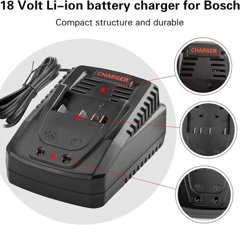Quick BC660 BC1880 Charger for Bosch Tools 14.4V-18V Lithium Battery BAT619G, BAT619, BAT609G, BAT609, BAT618, BAT618G, BAT610G BAT614 etc. in Saudi Arabia