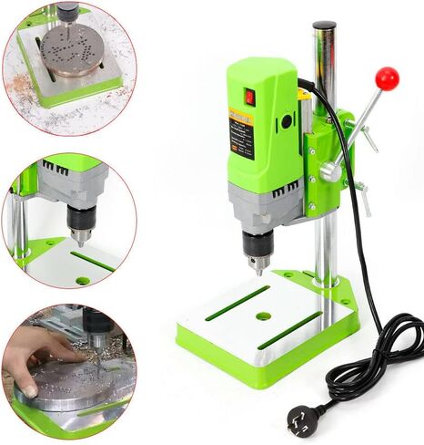340W Mini Drill Press, 3-Speed Mini Bench Drill Press Portable Drill Press Stand, 0-16000rpm 3-Speed Adjustable Benchtop Drill Machine Compact Portable Drill Press for DIY Furniture in Kuwait