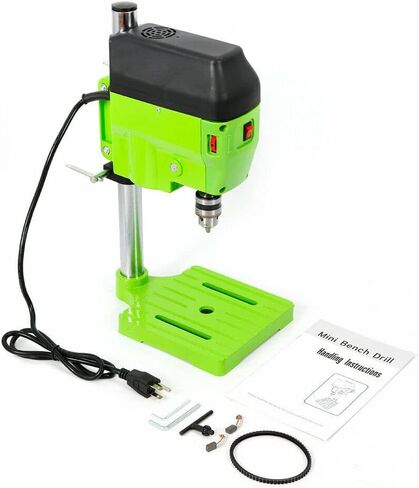 340W Mini Drill Press, 3-Speed Mini Bench Drill Press Portable Drill Press Stand, 0-16000rpm 3-Speed Adjustable Benchtop Drill Machine Compact Portable Drill Press for DIY Furniture in Kuwait