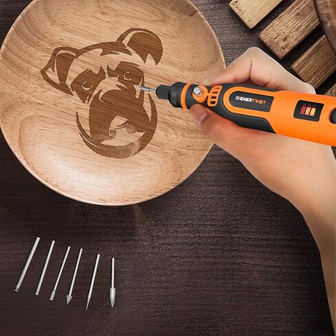 مجموعة أدوات دوارة لاسلكية Enertwist 4V Max، مثقاب صغير يعمل ببطارية ليثيوم أيون 3 سرعات مع ملحقات 35 قطعة، كابل شحن USB، مقاس كوليت 3/32 بوصة - مثالي للمهام الخفيفة الصغيرة، ET-RT-4 in Kuwait