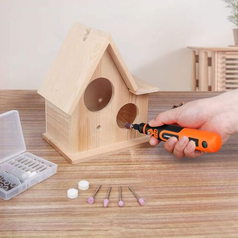 مجموعة أدوات دوارة لاسلكية Enertwist 4V Max، مثقاب صغير يعمل ببطارية ليثيوم أيون 3 سرعات مع ملحقات 35 قطعة، كابل شحن USB، مقاس كوليت 3/32 بوصة - مثالي للمهام الخفيفة الصغيرة، ET-RT-4 in Kuwait