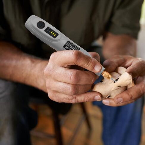 GOXAWEE Mini Cordless Rotary Tool with 100pcs Accessories, 5-Speed and USB Charging, Multi-Purpose Power Rotary Tool with 3.7V Li-ion Battery for Handmade Crafting and DIY Creations.(Light Grey) in Kuwait