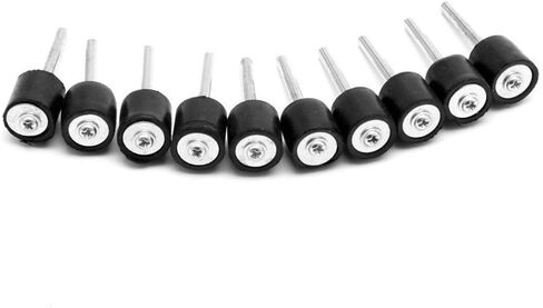 1/2 Inch Drum Rubber Mandrels with 1/8 Inch Standard Shank Sanding Sleeve Holder Compatible with Dremel Rotary Tools Adjustable Top Screw Rubber Sander Sleeve 10 Pieces Set 10 Pack in Saudi Arabia