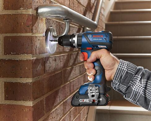 BOSCH GXL18V-251B25 18V 2-Tool Combo Kit with 1/4 In. and 1/2 In. Two-In-One Impact Driver, Compact Tough 1/2 In. Hammer Drill/Driver and (2) CORE18V 4.0 Ah Batteries in Saudi Arabia