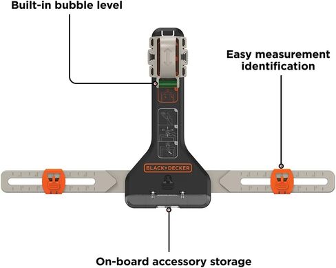 BLACK+DECKER Cordless Drill Combo Kit with Case, 6-Tool with MarkIT Picture Hanging Kit (BDCDMT1206KITC & BDMKIT101C) in Saudi Arabia