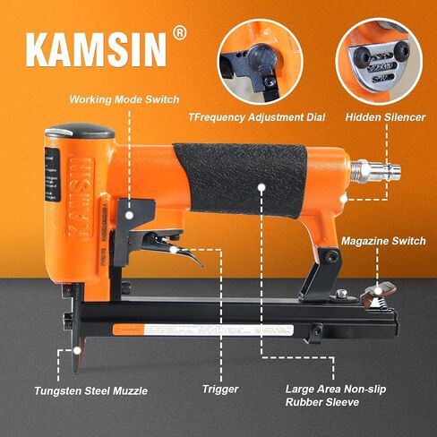 KAMSIN KN8016 Fine Wire 21-Gauge Upholstery Stapler for 80 Series Staples with 1/2-Inch Crown and 1/4-Inch to 5/8-Inch Leg Length (8010 Staples (10mm)) in Saudi Arabia