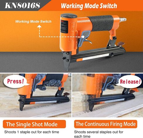 KAMSIN KN8016 Fine Wire 21-Gauge Upholstery Stapler for 80 Series Staples with 1/2-Inch Crown and 1/4-Inch to 5/8-Inch Leg Length (8010 Staples (10mm)) in Saudi Arabia