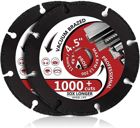 2Pcs/Lot 4“ Diamond Metal Cutting Disc Diamond Cut Off Wheel for All Purpose Cutting of Metal Including Rebar, Sheet Metal, Ductile Pipe, Angle Iron, Stainless Steel and Similar Materials (4-2pcs) in Saudi Arabia