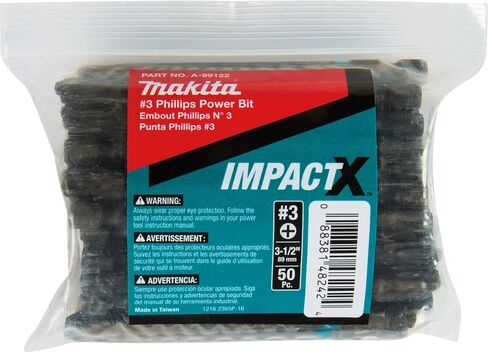 Makita A-96811 ImpactX™ #1 Phillips 3-1/2″ Power Bit in Saudi Arabia